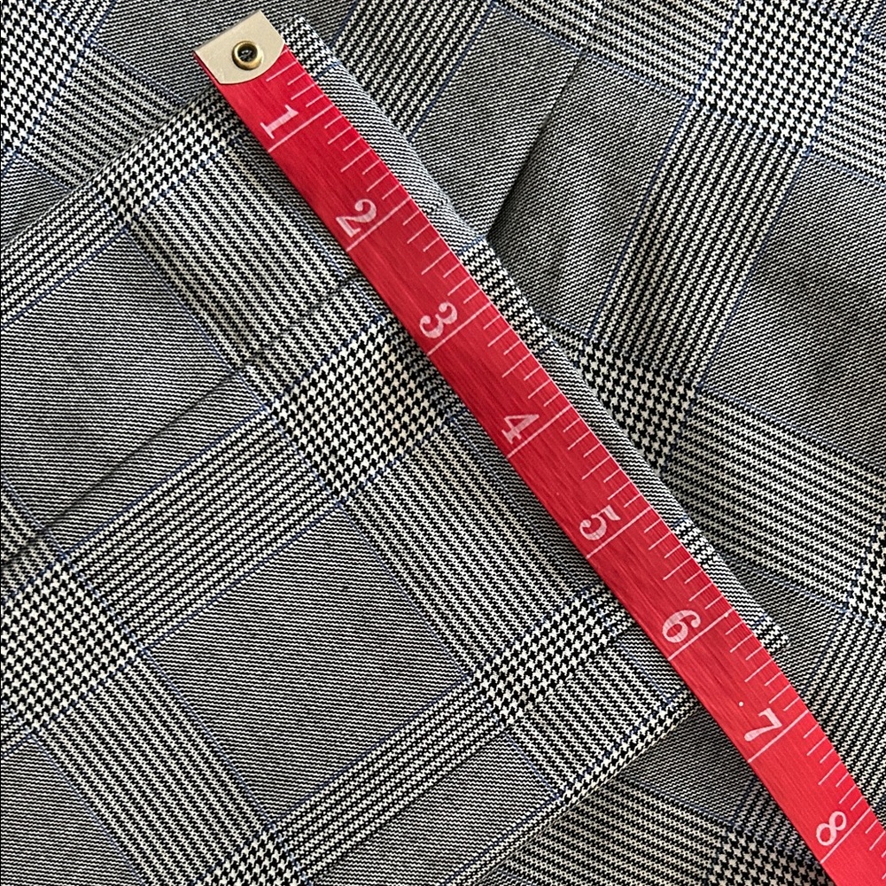 J. Crew Cameron Black and White Plaid Pants- 10 TALL - Picture 5 of 12